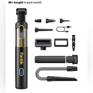 Fanttik Slim V8 APEX Car Vacuum, 4-in-1 Portable Mini Cordless Vacuum